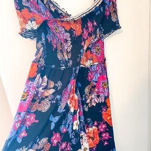 Floral wrap top jumper